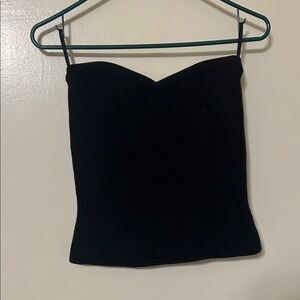 Babaton Black Strapless Tank Top